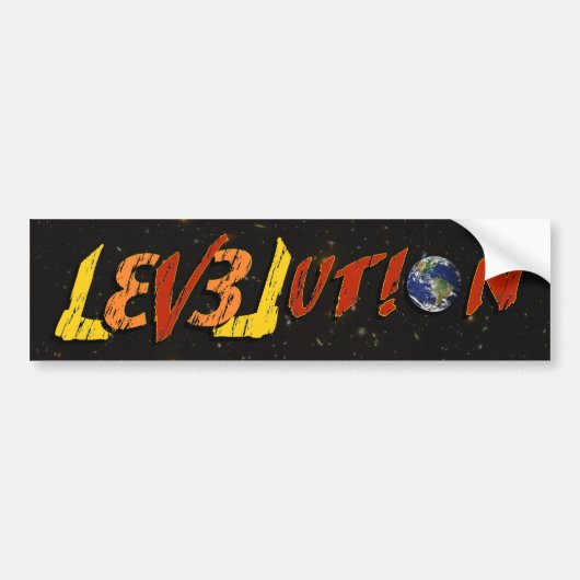 L3V3LUT!ON BUMPERSTICKER (Voorkant)