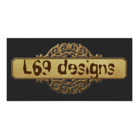 L69 DESIGN GOUDEN BANNER PERFECT POSTER (Voorkant)