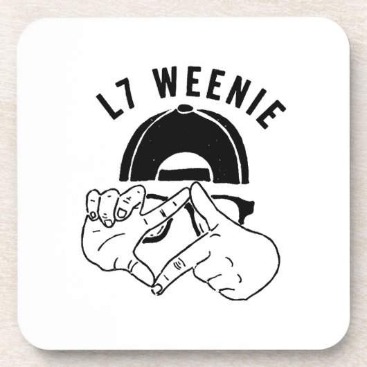 L7 Weenie Bier Onderzetter (Voorkant)