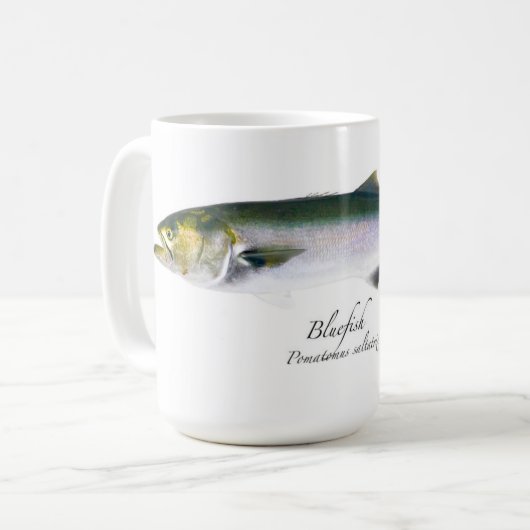 L 15 oz Bluefish Coffee Mok (Voorkant links)
