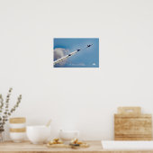 L-39 Albatros trainer straaljagers boven Higgins L Poster (Keuken)