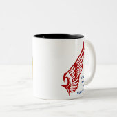 L-39 Pilot Tweekleurige Koffiemok (Voorkant rechts)