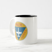 L-39 Pilot Tweekleurige Koffiemok (Voorkant links)