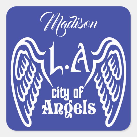 L.A. de douanenaam van Wings & de stickers van de (Voorkant)