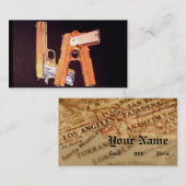 L.A. Pistolen Visitekaartje (Voorkant / Achterkant)