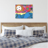 L.A. Zonsondergang ~ Giclee Canvas Print (Insitu (Slaapkamer))