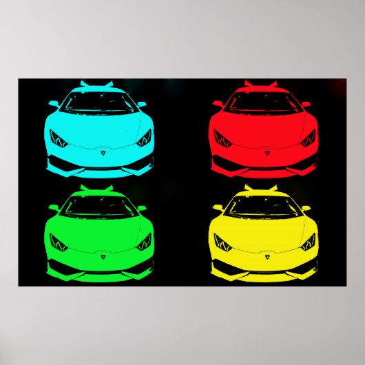 ~L ambo Pop Art~ CUSTOMIZE IT! Poster (Voorkant)