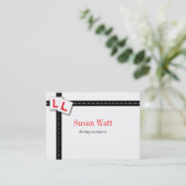 L carte de visite d'instructeur d'entraînement de (Debout devant)