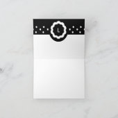 L :: Carte Monogram L Pointe Noir & Blanc (Intérieur)