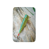 L Cooper Goo Eyes Antiek Vist Lure Badmat (Voorkant Verticaal)