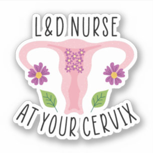 L&D-verpleegsters bij uw Cervix-, arbeids- en leve Sticker
