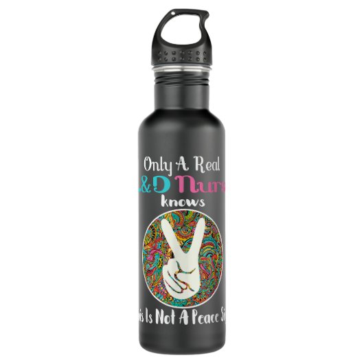 L&D Zuster Birth Assistant Funny Labor & Delivery Waterfles (Voorkant)