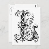 L Decoratieve brief Briefkaart (Voorkant / Achterkant)