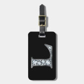 L "Diamond Bling" Bagage Label (Voorkant verticaal)