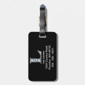 L "Diamond Bling" Bagage Label (Achterkant verticaal)