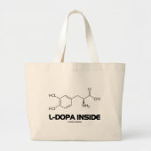 L-Dopa Inside (Levodopa Chemical Molecule) Grote Tote Bag (Voorkant)