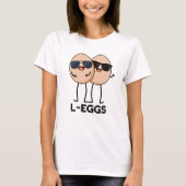 L-eieren Funny Egg Pun T-shirt (Voorkant)