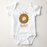 L est pour Latke Potato Pancake Foodie Alphabet AB<br><div class="desc">Lettre alphabet amusant ! Le design de costume pour bébés est une illustration originale d'une délicieuse crêpe de pomme de terre, avec L IS FOR LATKE dans une police amusante. Idéal pour apprendre les ABC. De nombreux autres costumes de bébé alphabet lettre sont également disponibles. Ne vois-tu pas ce que...</div>