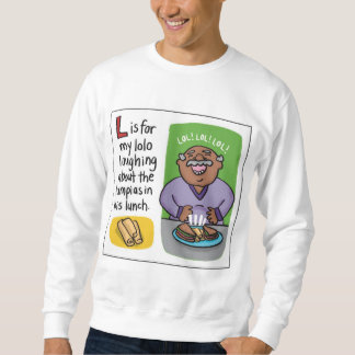 L est pour Lumpia Adult Crewneck Sweatshirt
