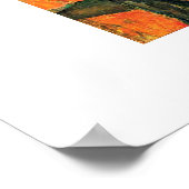 L. Estaque met rode daken van Paul Cezanne Poster (Hoek)