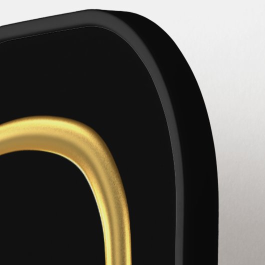 L Gold Initiaal Pickleball Paddle (Links Detail)