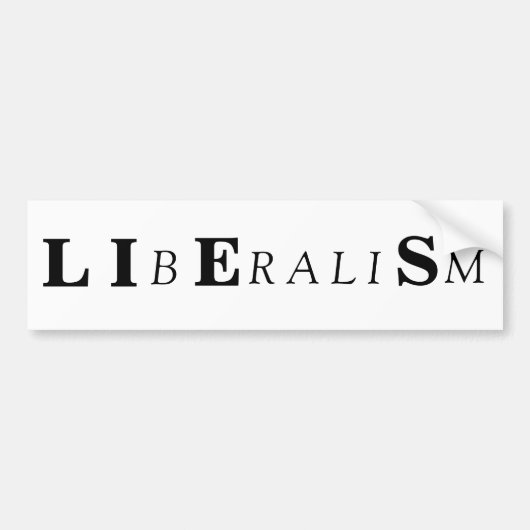 L I, B, E, R A L I, S, M BUMPERSTICKER (Voorkant)