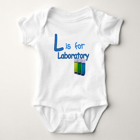 L is voor Laboratorium Romper (Voorkant)