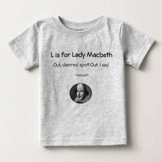 L is voor Lady Macbeth. Een Shirt van Little Shake