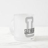 L is voor Lexus Matglas Koffiemok (Voorkant links)