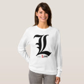 L is voor Liefde. T-shirt (Voorkant volledig)