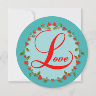 L is voor Love Valentijn voor Dochter Feestdagenkaart