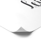 L Letter Monogram Groene Nursery Naam Muurprint Poster (Hoek)