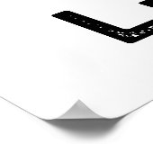 L-llo grappige brief L Pun Poster (Hoek)