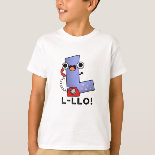 L-llo grappige brief L Pun T-shirt