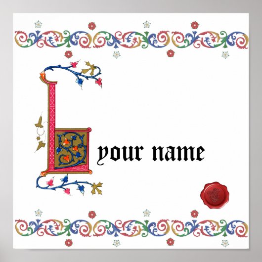 L middeleeuws Poster (Voorkant)