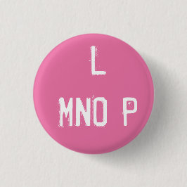 "L MNOP" Alfabet Collectible (#12) Ronde Button 3,2 Cm