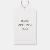 L Monogram Floral Aangepast Cadeaulabel (Achterkant)