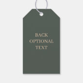 L Monogram gepersonaliseerde gepersonaliseerde Gif Cadeaulabel (Achterkant)