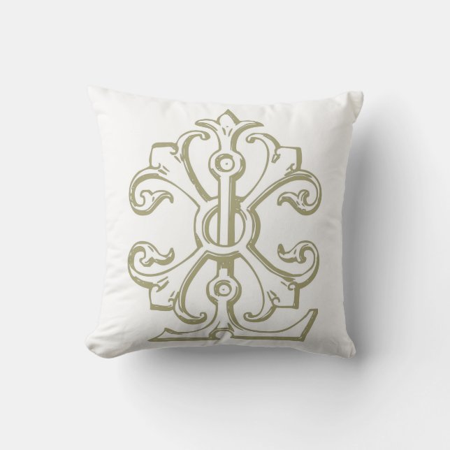 L Monogram Pillow #2 Kussen (Voorkant)