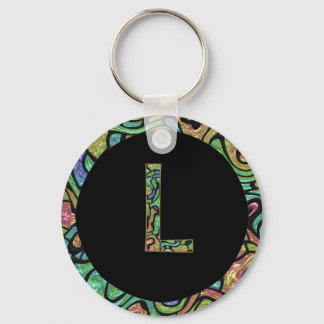 L Monogram Sleutelhanger