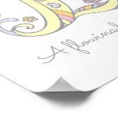 L monogramme art Lynn Girls nom signifiant affiche (Coin)