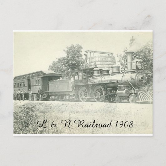 L & N Railroad Briefkaart (Voorkant)