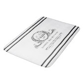 L noir tapis de bain de DES Royales d'hôtel de ` (Angle)