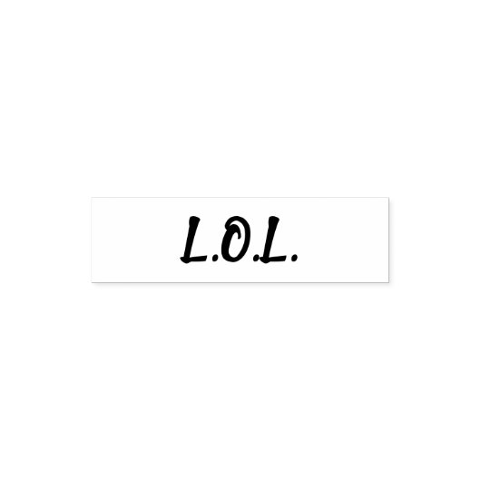 L.O.L. Laughing Out Loud Zelfinktende Stempel (Design)