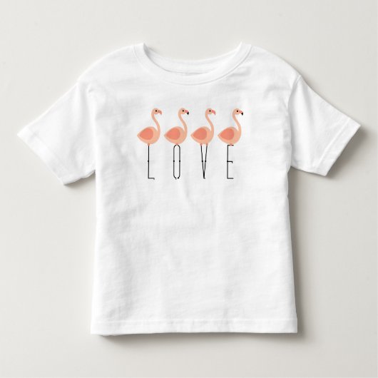 L-O-V-E ces Flamants roses - T-shirt de nouveauté  (Devant)