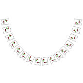 L O V E - Rose Rouge Romantique Bunting Drapeau Pe (Tout)