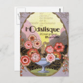 l Odalisque Perfume Label Briefkaart (Voorkant / Achterkant)