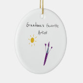 L’oeuvre de votre enfant sur un ornement (Droite)