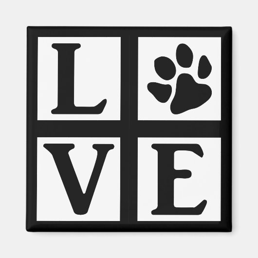 L-paw-VE boxed (aangepaste kleuren) Magneet (Voorkant)