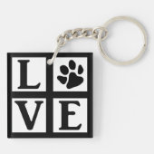 L-paw-VE boxed (aangepaste kleuren) Sleutelhanger (Achterkant)